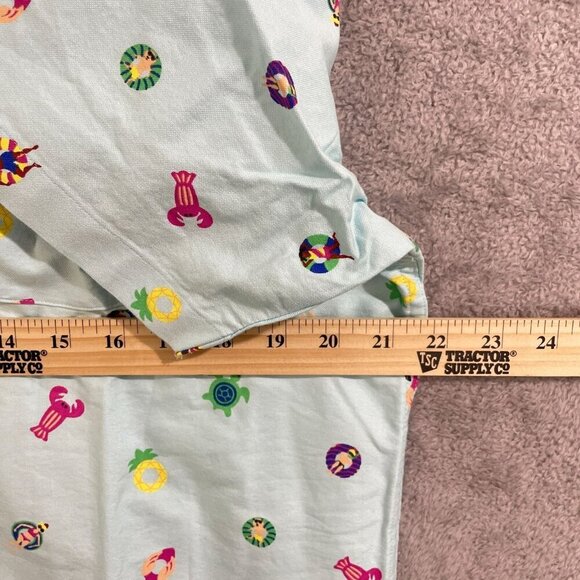 NWOT Lands' End Men's M Button down All over Print Sail Rigger Oxford Shirt - Picture 4 of 9